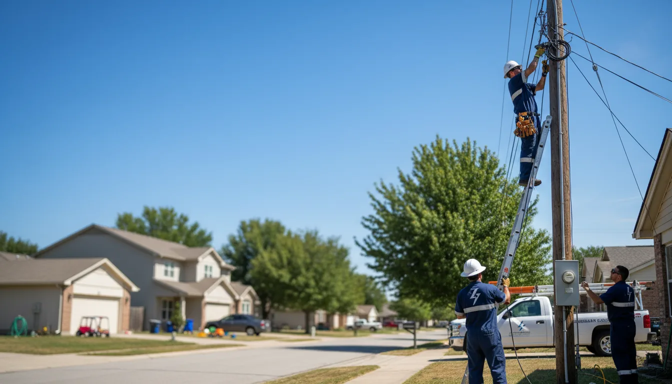 Residential electrician providing installation services in Edwards, MO